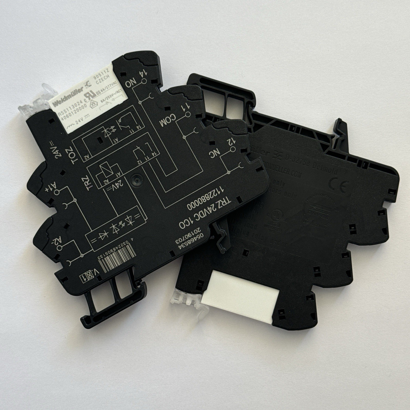 🧰 2 PCS • Weidmuller 1122880000 • TRZ 24VDC 1CO Original Power Relay Module
