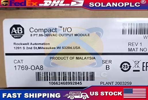 AB 1769-OA8 New Factory Sealed 1769OA8/B CompactLogix PLC Output Module