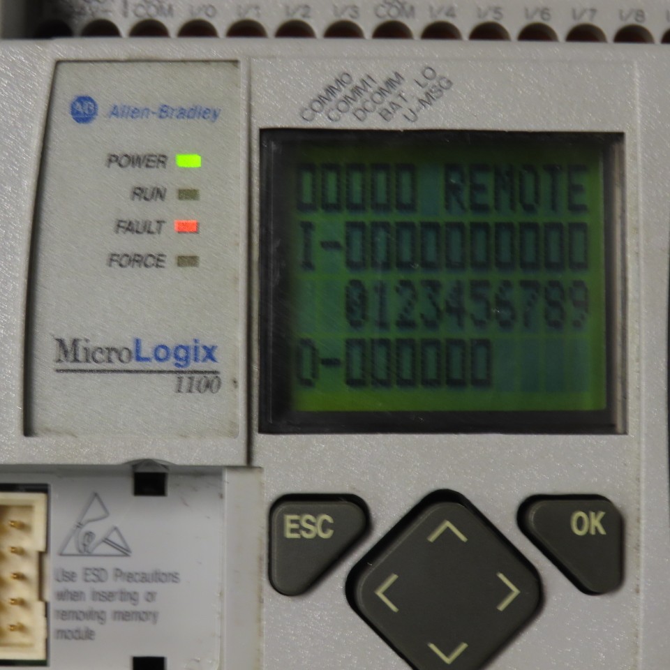 Allen-Bradley 1763-L16BWA Ser B Rev C MicroLogix 1100 PLC Controller FRN 9.0