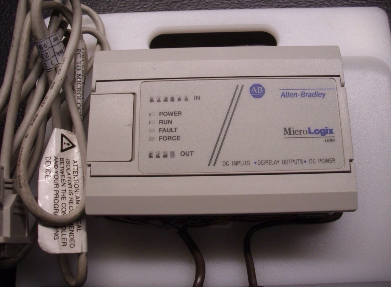 PLC Training Kit Allen Bradley Micrologix 1761-L10BXB With programming cable CBL