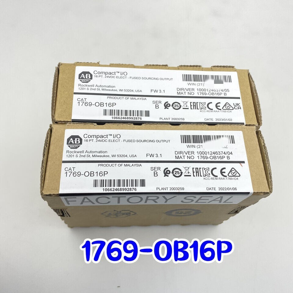 Allen-Bradley 1769-OB16P CompactLogix 16 Pt D/O Module New Sealed US Free Tax