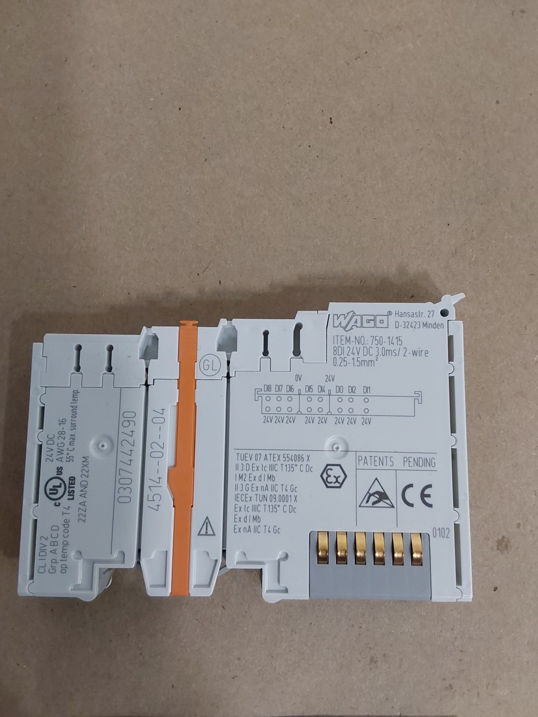 WAGO 750-1415 8-Kanal-Digital-Input -2pieces-