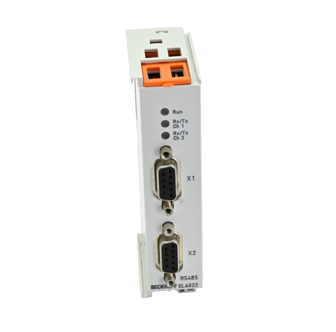 Beckhoff EL6022 EtherCAT Terminal, 2-channel, Serial, RS422/RS485, D-Sub