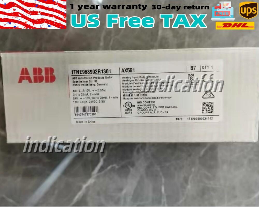 1pc ABB AX561 Analog Input/Output Module 1TNE968902R1301