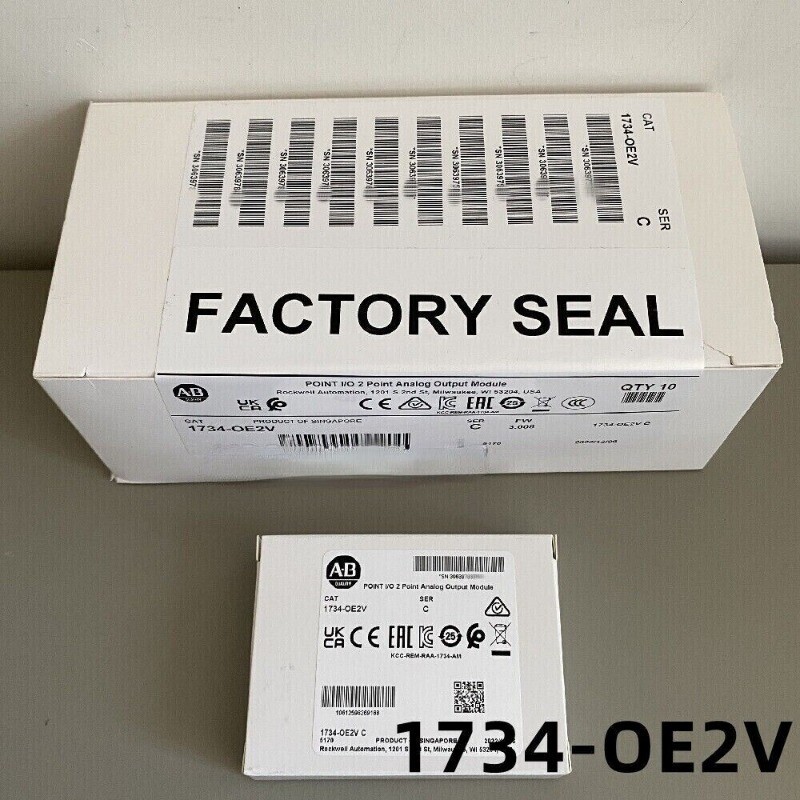 New Allen-Bradley AB 1734-OE2V SER C POINT I/O 2 Point Analog Output Module