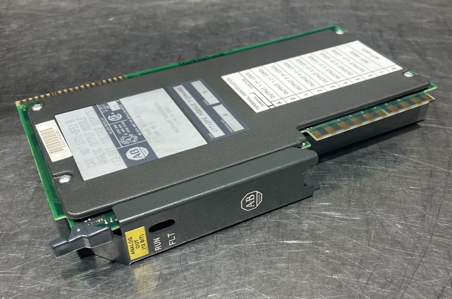 Allen-Bradley 1771-0FE1 B Analog Output Module 12 Bit Rev B Series B Used