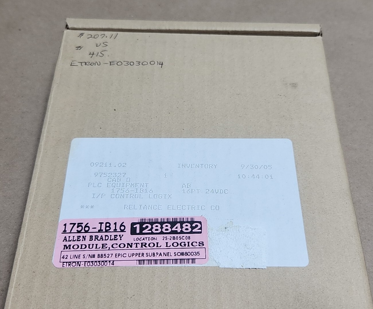 Allen-Bradley 1756-IB16 /A ControlLogix DC Input Module F/W REV 2.5 + Warranty!