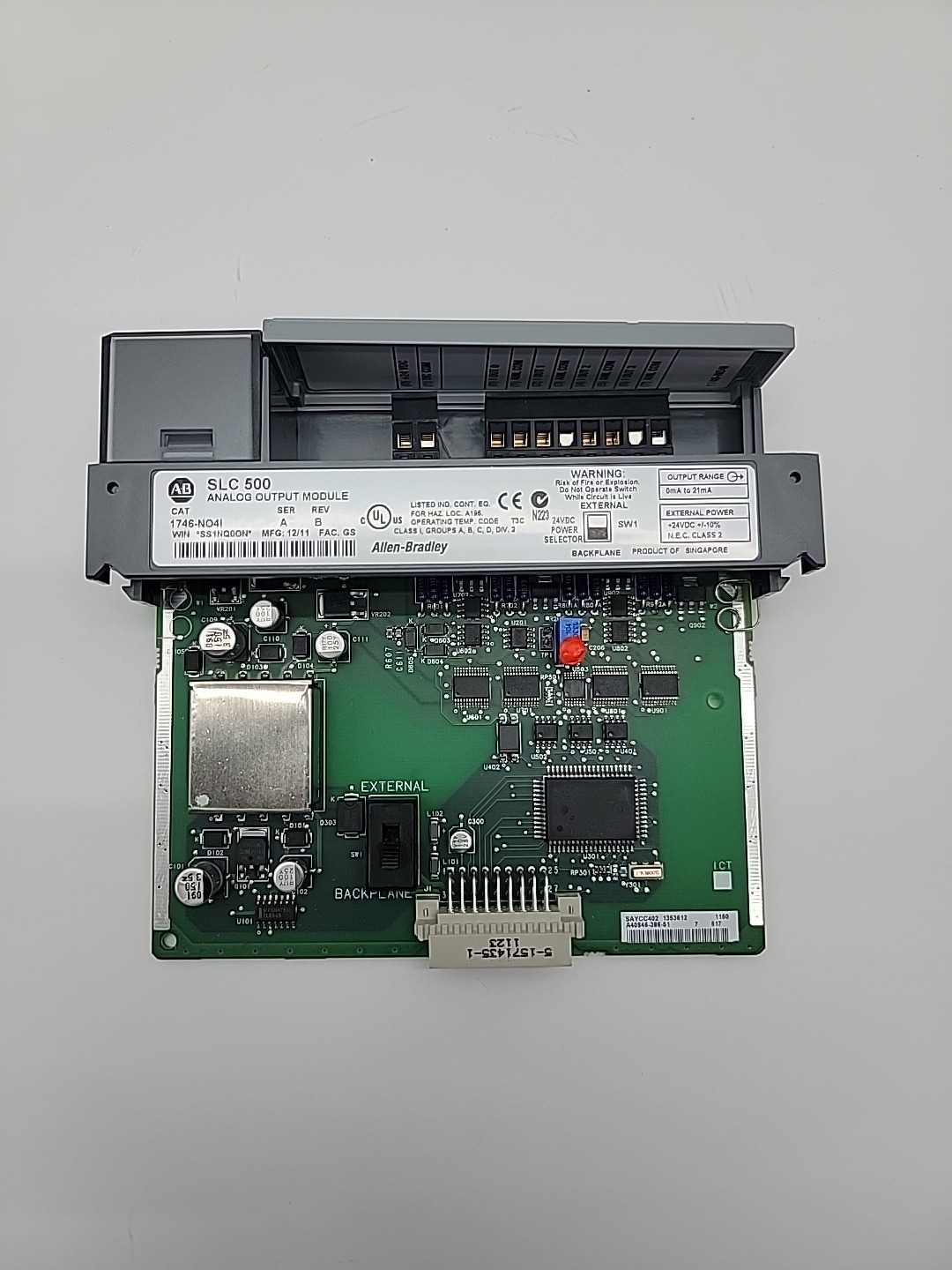 Allen Bradley 1746-NO4I Ser A SLC 500 4 Channel Analog Current Output Module PLC