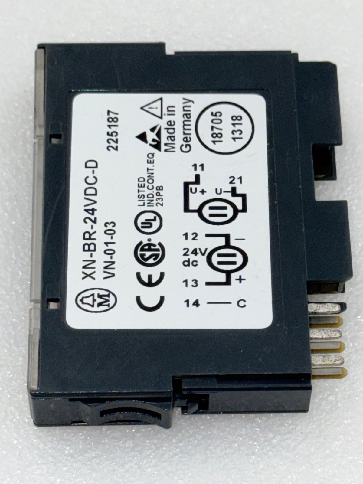 Moeller XN-BR-24VDC-D VN-01-03 Power Supply Bus Refreshing Module Used