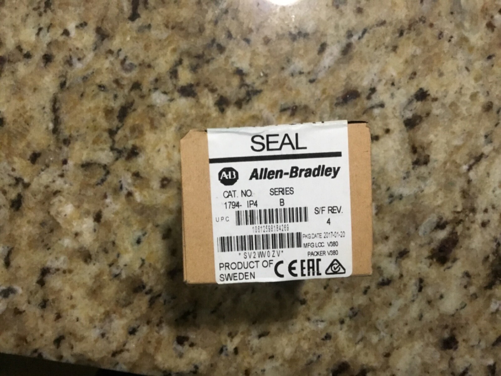 AB 1794-IP4 Flex I/O Input Module 4-Ch 12/24VDC Pulse Counter Ser B