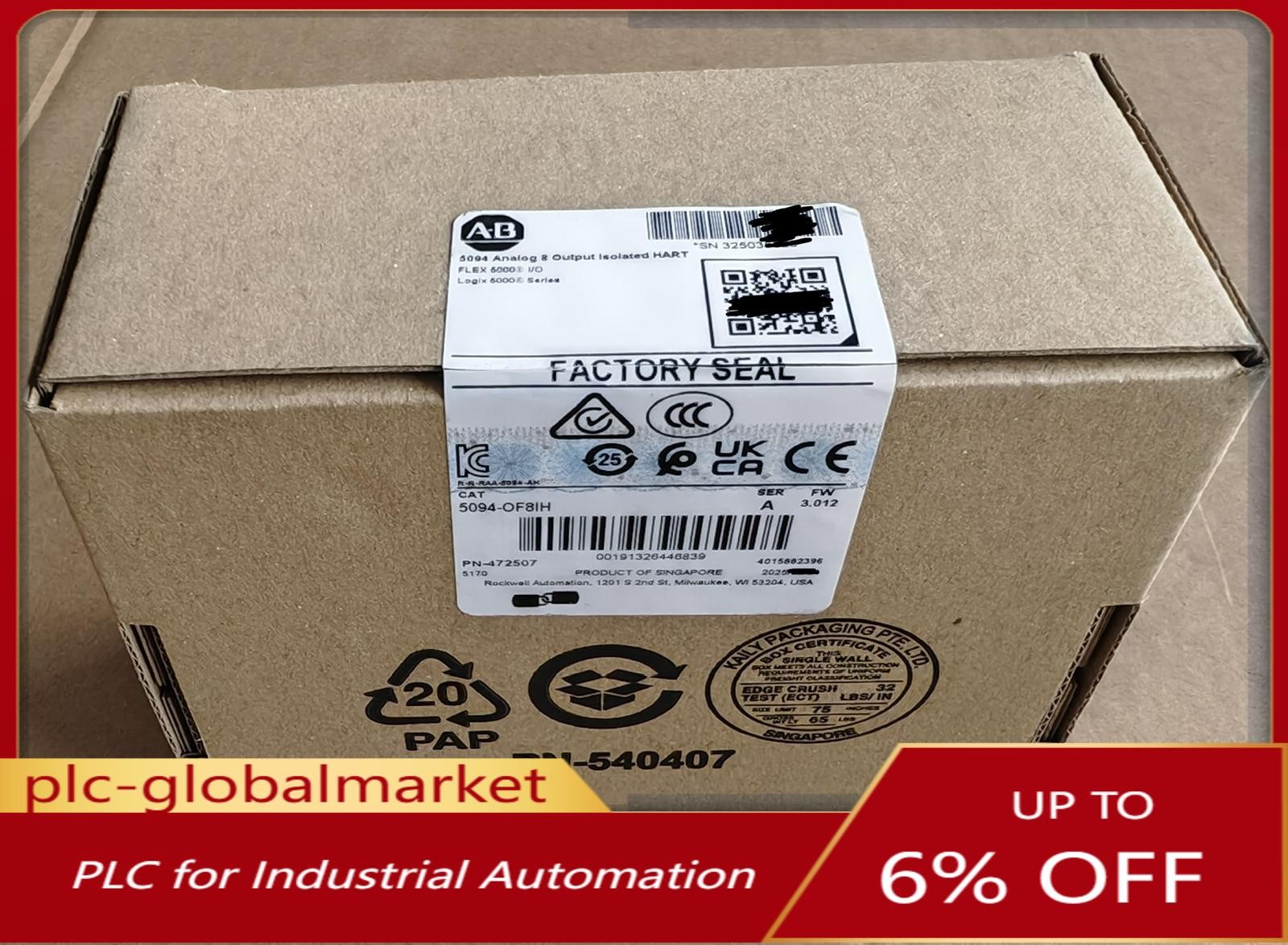New Sealed 5094-OF8IH Seies A Flex 5000 I/O Analog 8 Output Module Safty DHL DHL