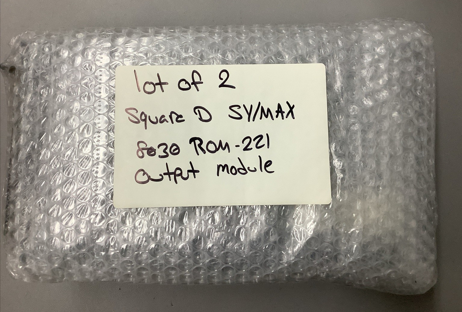 Lot of 2 Square D SY/MAX 8030 ROM-221 Output Module 30619-502-50 120VAC (b526)