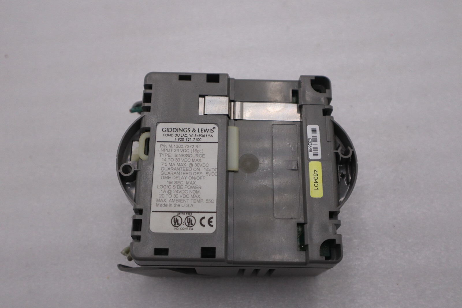 GIDDINGS & LEWIS M.1300.7372 R1 Input Module 24VDC SINK/SOURCE STOCK 630-D