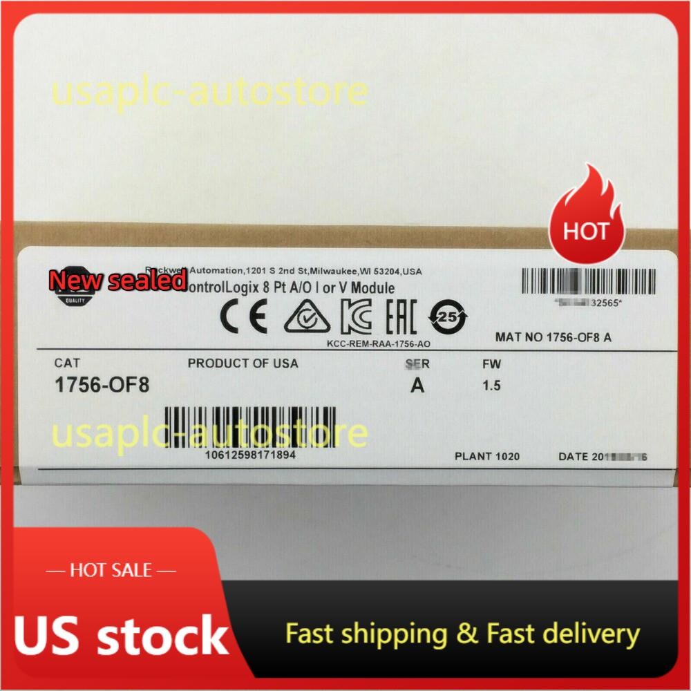 Factory Sealed 1756-OF8 SER A ControlLogix 8 Pt Output Module US Free Tax