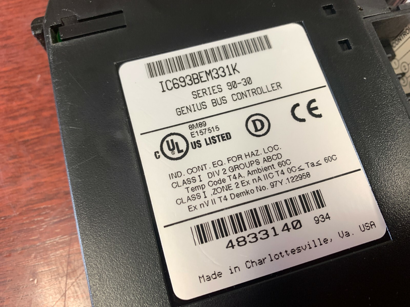 GE Fanuc IC693BEM331K Ser. 90-30 Genius Bus Controller