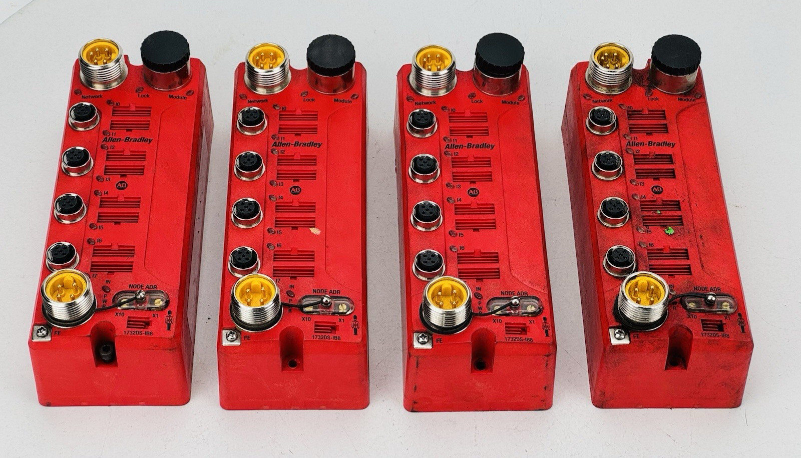 (LOT OF 4) Allen-Bradley 1732DS-IB8 DeviceNet Guard I/O Block Safety *WARRANTY*