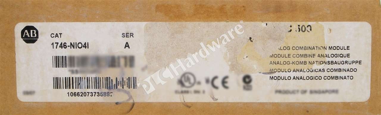 Open Pre-owned Allen Bradley 1746-NIO4I /A SLC 500 2-In/2-Out Analog Module