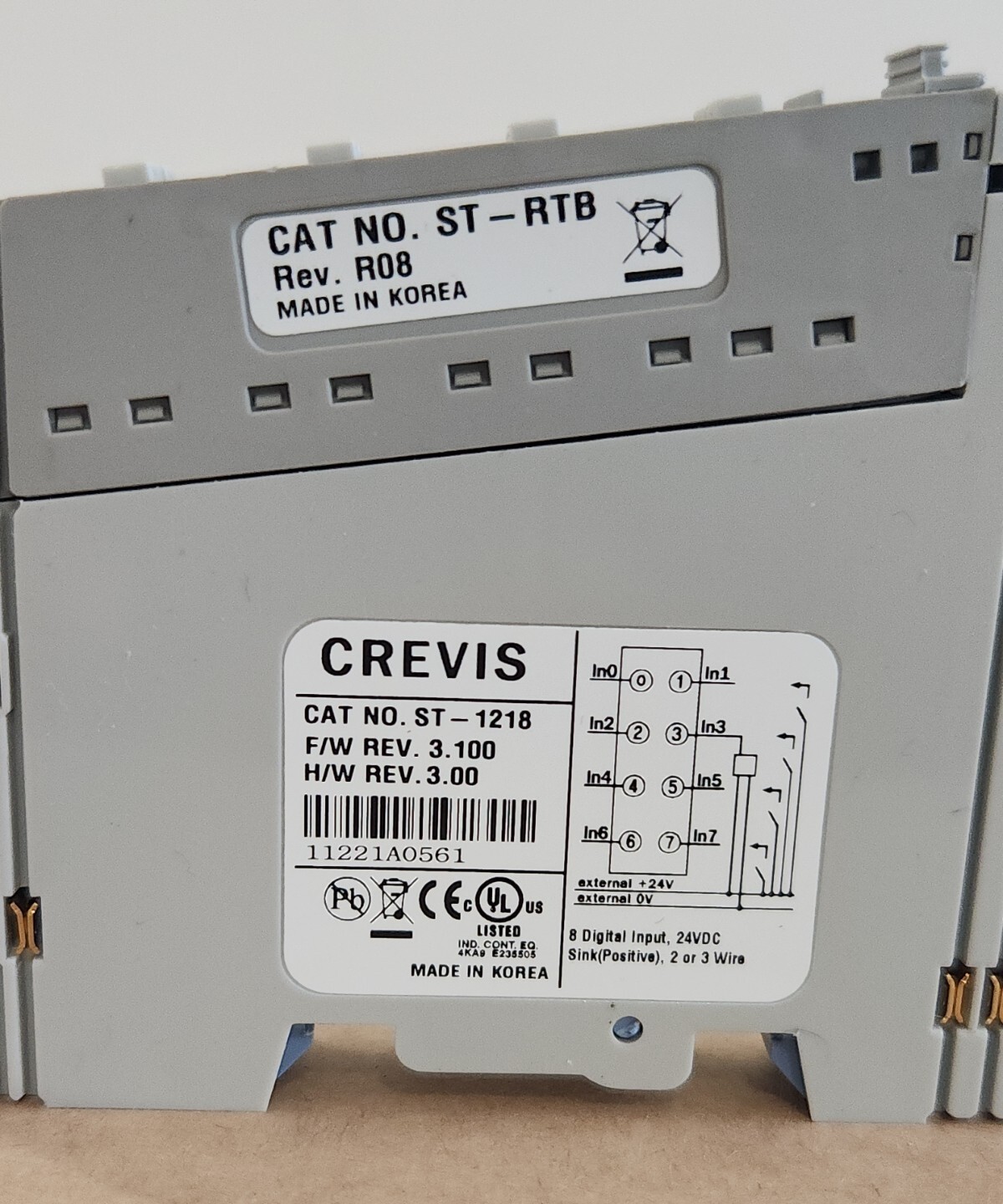 *PREOWNED* Crevis ST-1218 8-Channel Digital Input Module 24Vdc + Warranty!