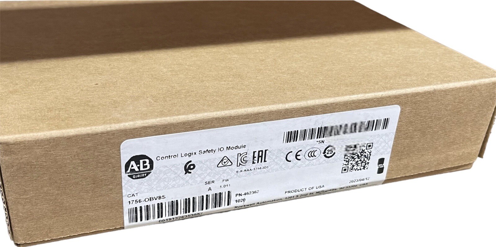 AB 1756-OBV8S FACTORY SEALED CONTROL LOGIX SAFETY IO MODULE 1756OBV8S