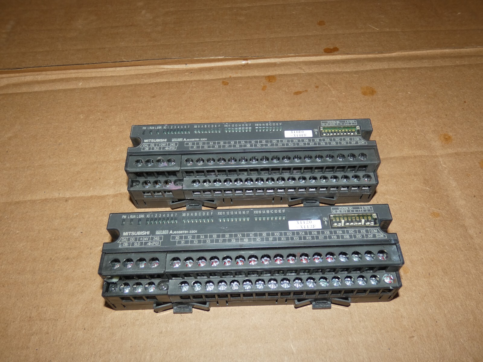 MITSUBISHI AJ65SBTB1-32D1 CC-LINK MELSEC Input Unit (Lot of 2)
