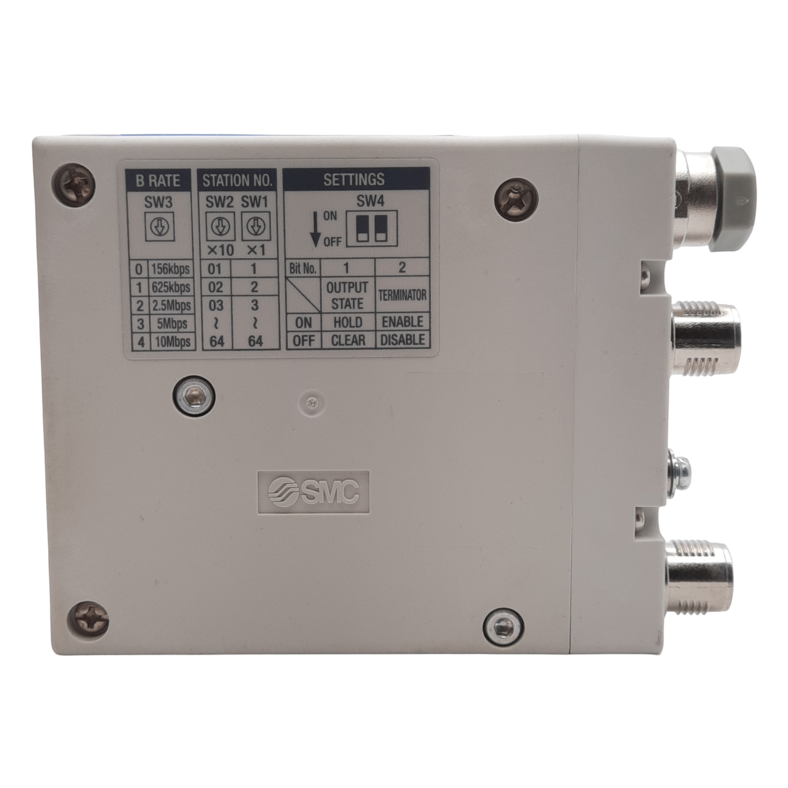 SMC EX260-SMJ3 Serial Interface Unit, CC-Link, 16-Points, PNP, M12 4-Pin, 24VDC