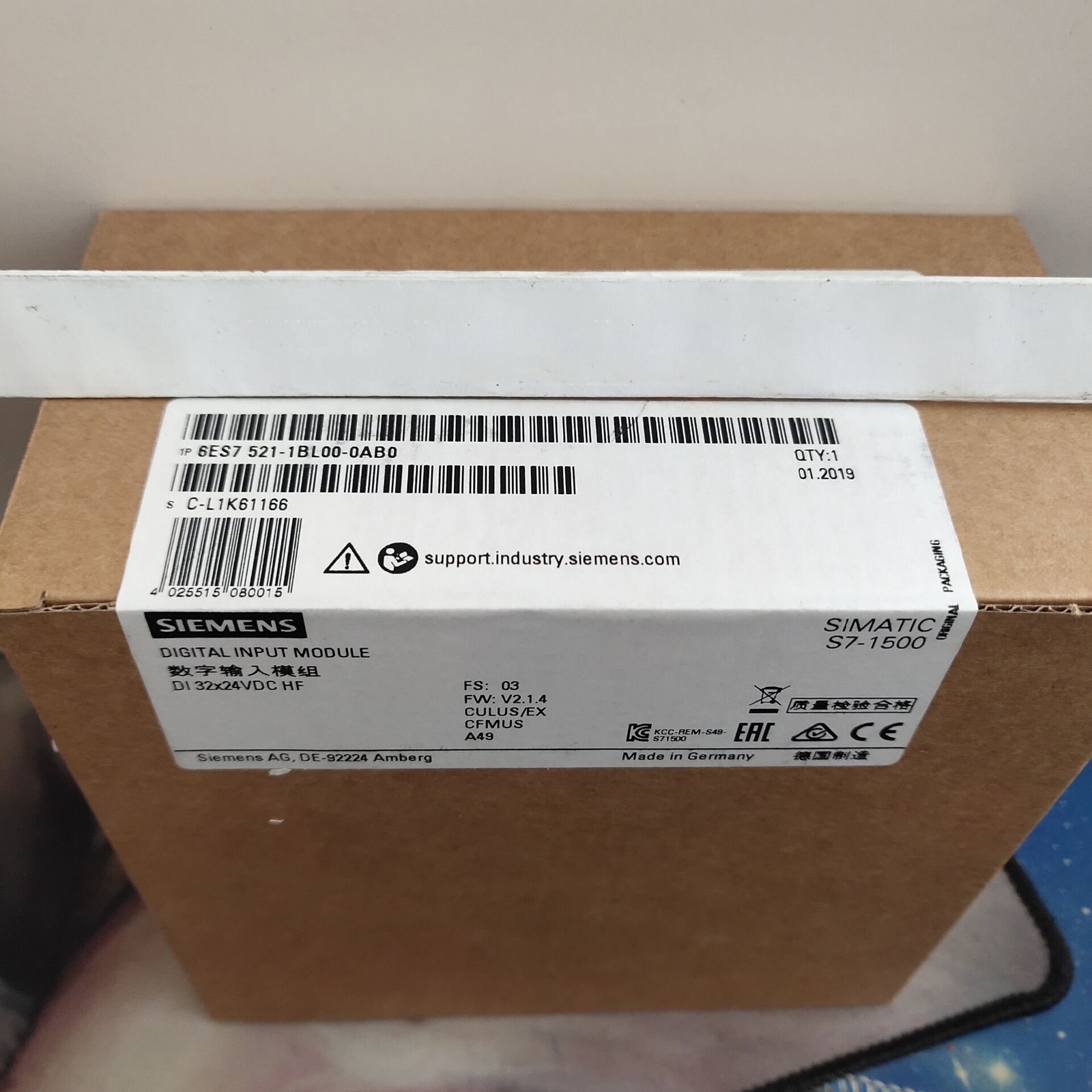 SIEMENS New 6ES7521-1BL00-0AB0 6ES7 521-1BL00-0AB0 Digital Input Module