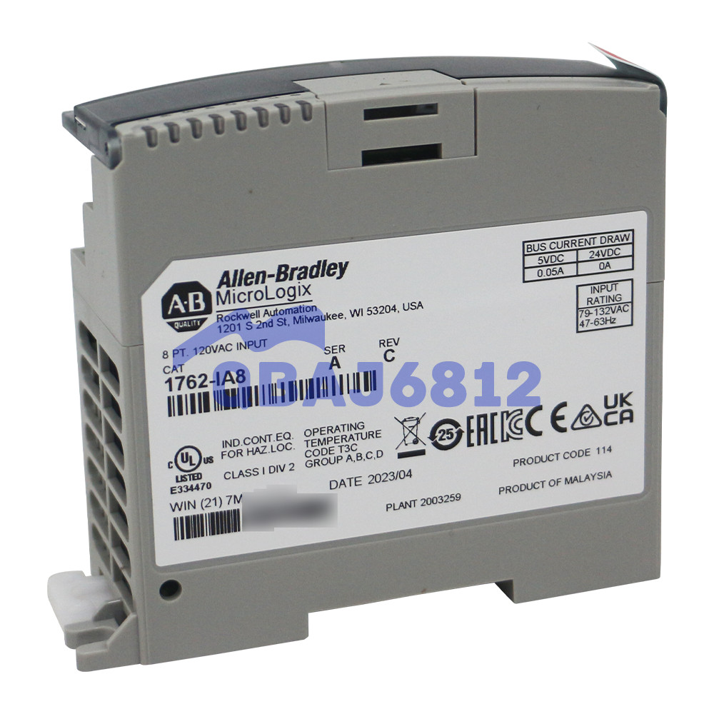 New Allen Bradley 1762-IA8 MicroLogix 8 Point Digital Input Module