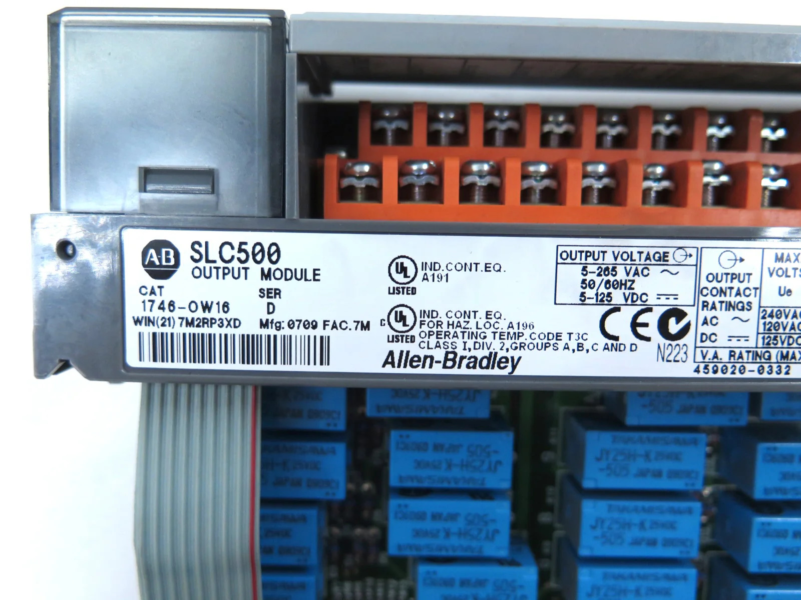 Allen-Bradley 1746-OW16 SER.D PLC Output Module SLC500