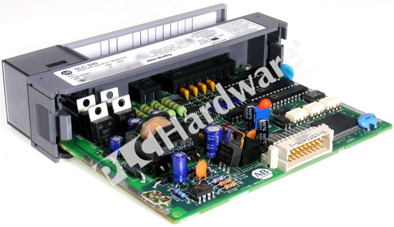 Open Pre-owned Allen Bradley 1746-NO4V Ser A SLC 500 4-Ch Voltage Output Module