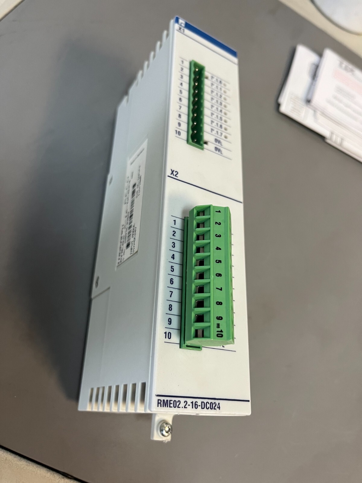 INDRAMAT RME02.2-16-DC024 RECO INPUT MODULE, DC24V, 2×8 DC-INPUTS