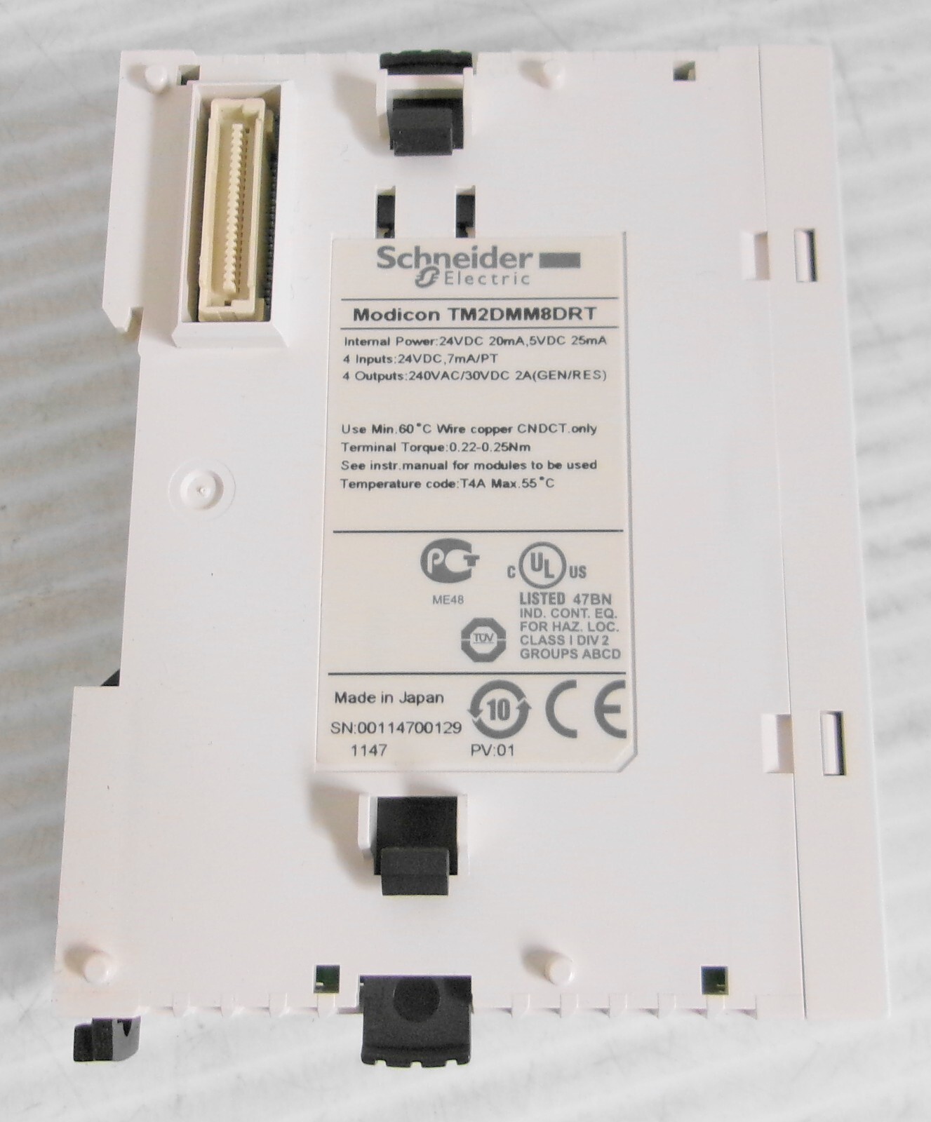 Schneider Electric TM2DMM8DRT Expansion Module 24VDC 20mA 5VDC 25mA