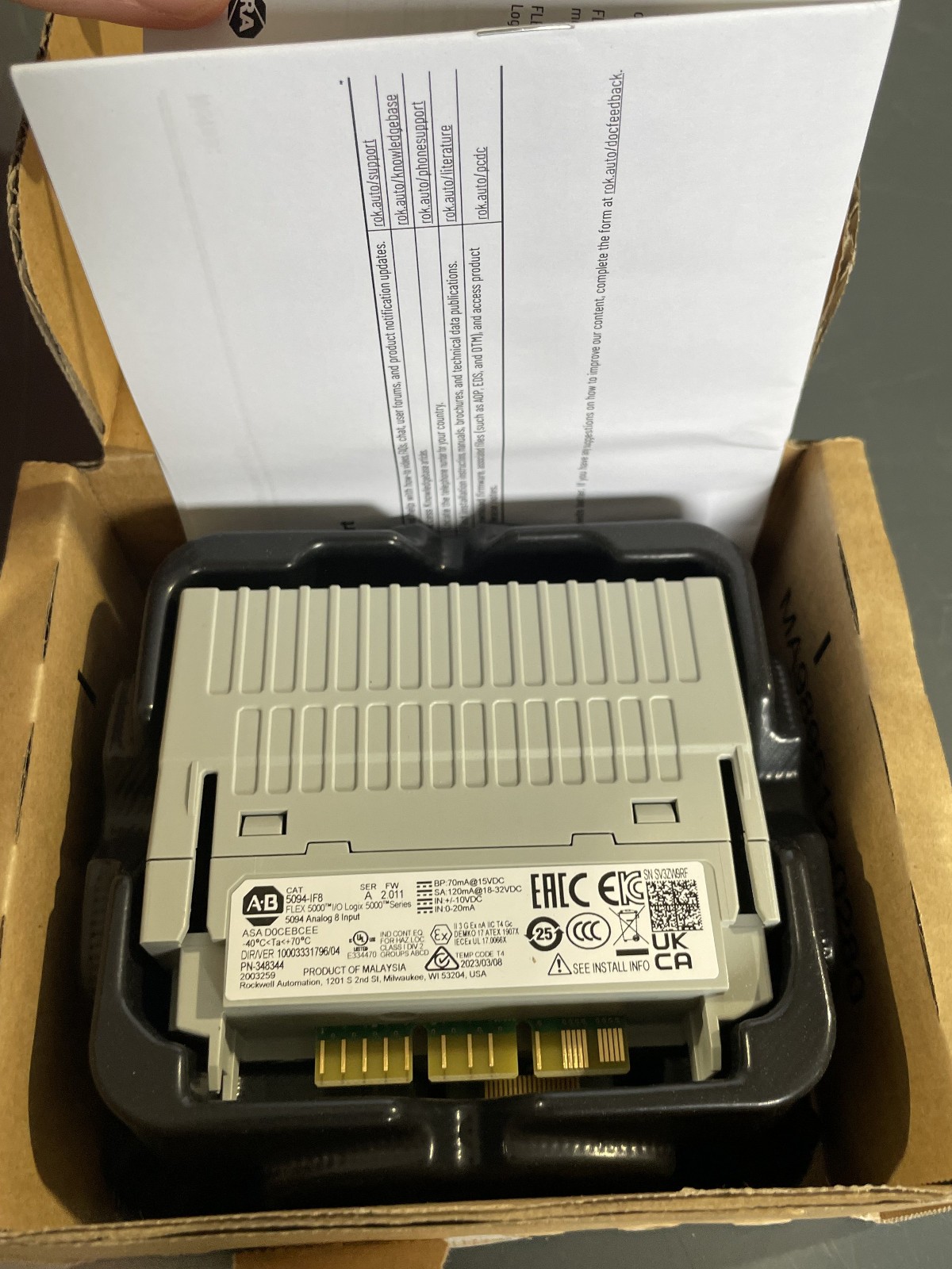 Allen Bradley Flex 5000 I/O Analog 8 Input Logix 5000 Series – Open Box