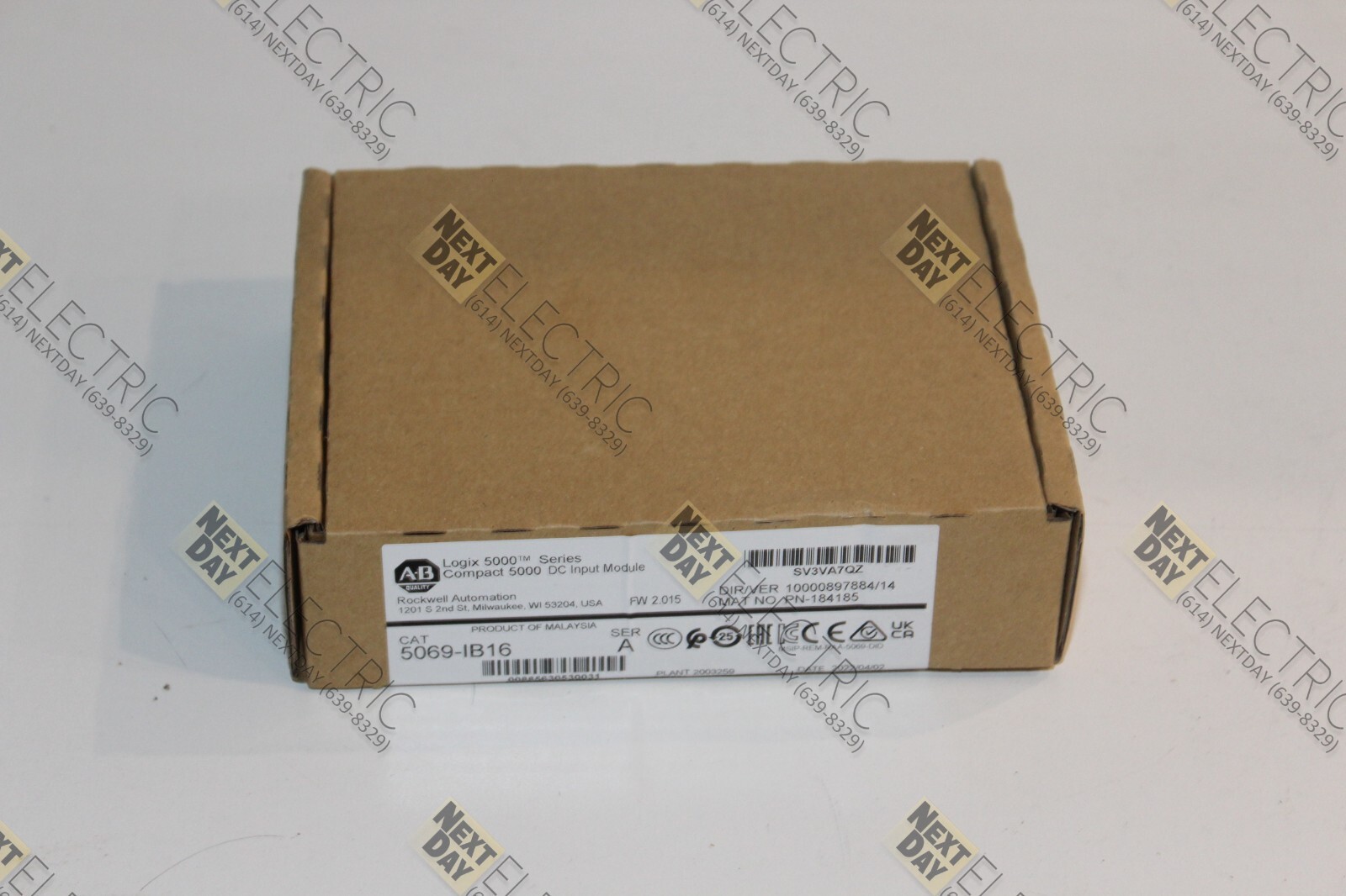 Allen Bradley, 5069-IB16, Compact Logix 5000 DC Input Module Card PLC