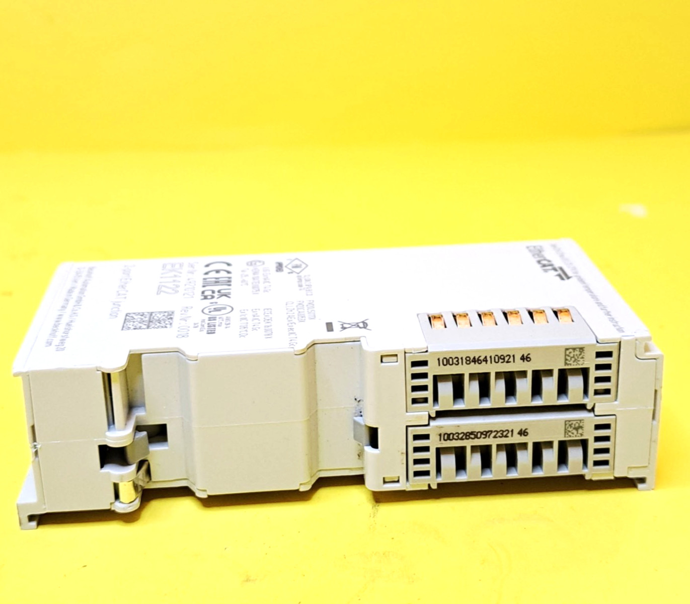 BECKHOFF EK1122 2PORT ETHERCAT JUNCTION MODULE HOT CONNECT STAR NETWORK TOPOLOGY