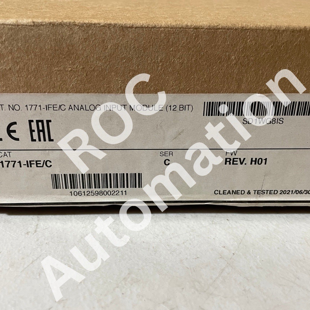 Surplus Open Allen Bradley 1771-IFE /C PLC-5 8/16PT Analog Input Module