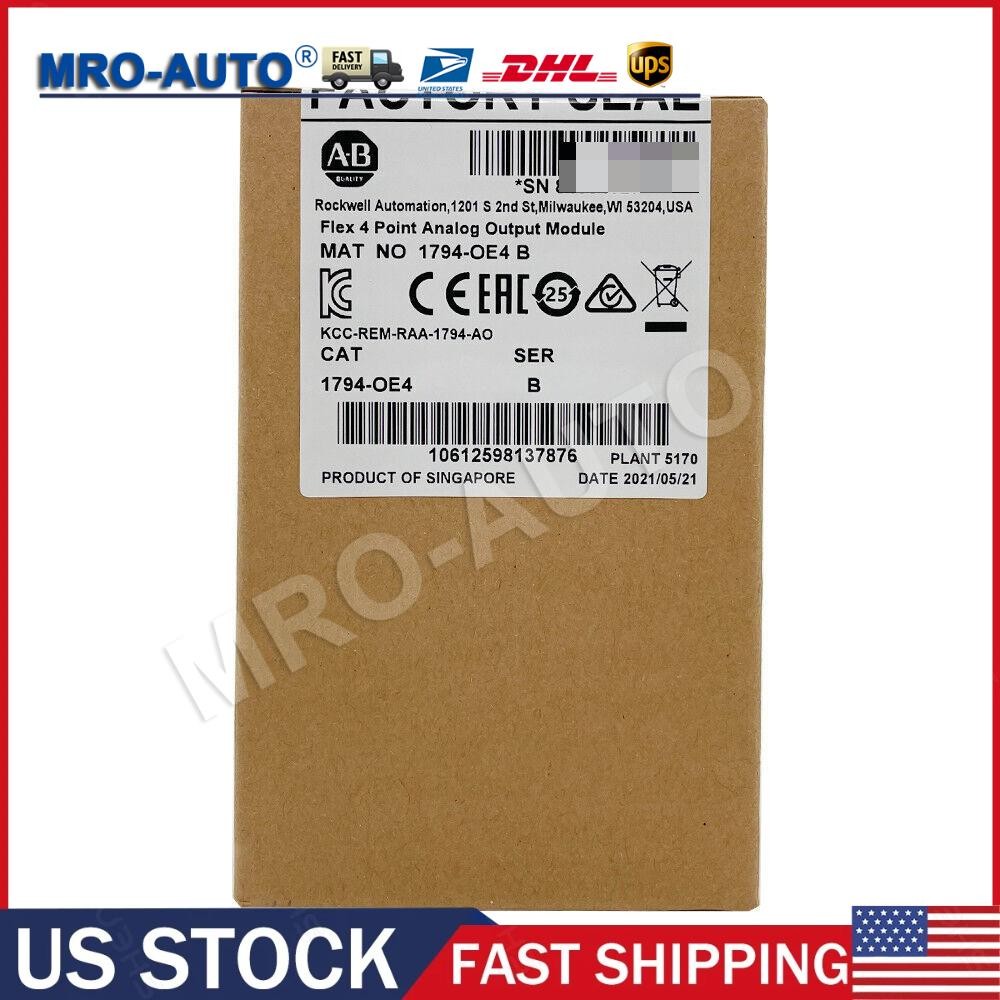 New AB 1794-OE4 SER B Flex 4 Point Analog Output Module 1794OE4 US Free Tax