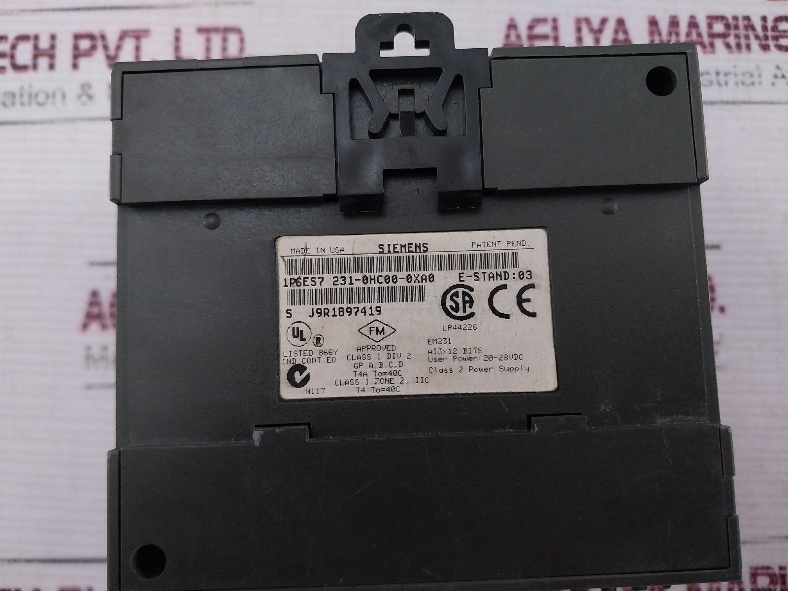 SIEMENS 6ES7 231-0HC00-0XA0 Analog Input Module 20-28vdc