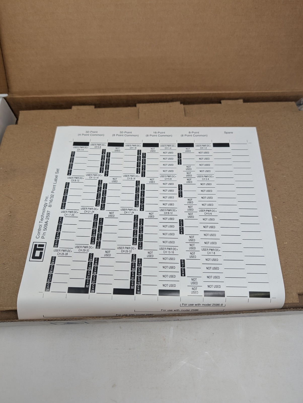 NEW CONTROL TECHNOLOGY CTI 901D-2597 OUTPUT MODULE