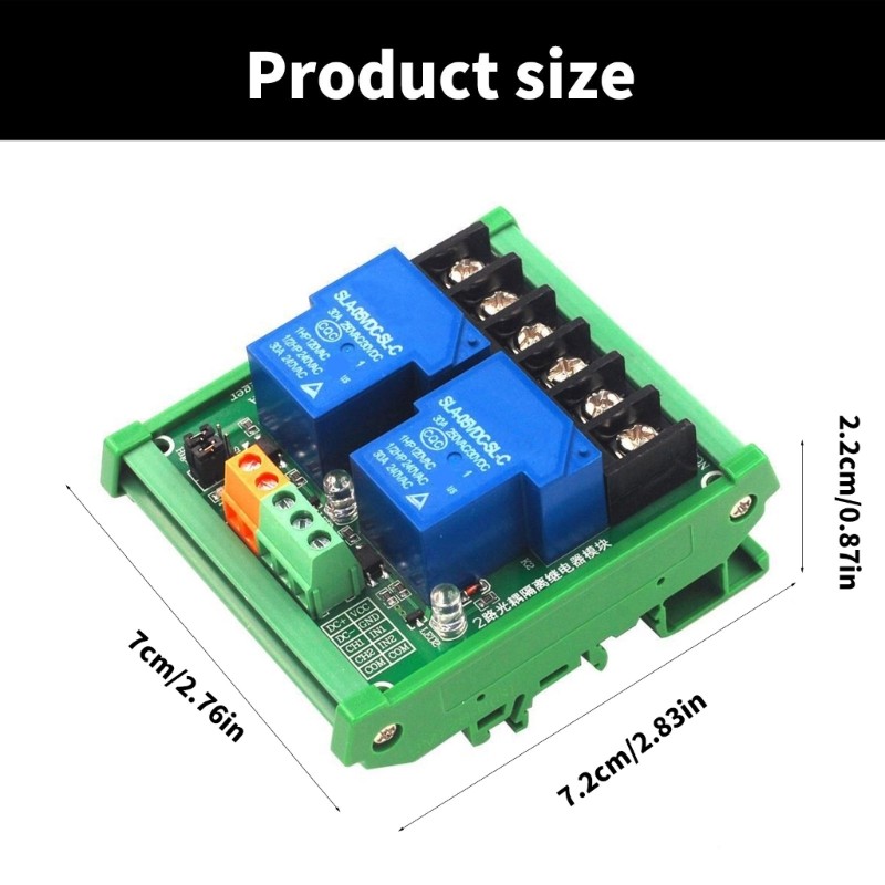 2 Channel Relays Module 30A Load Capacity for homes & Industrial system