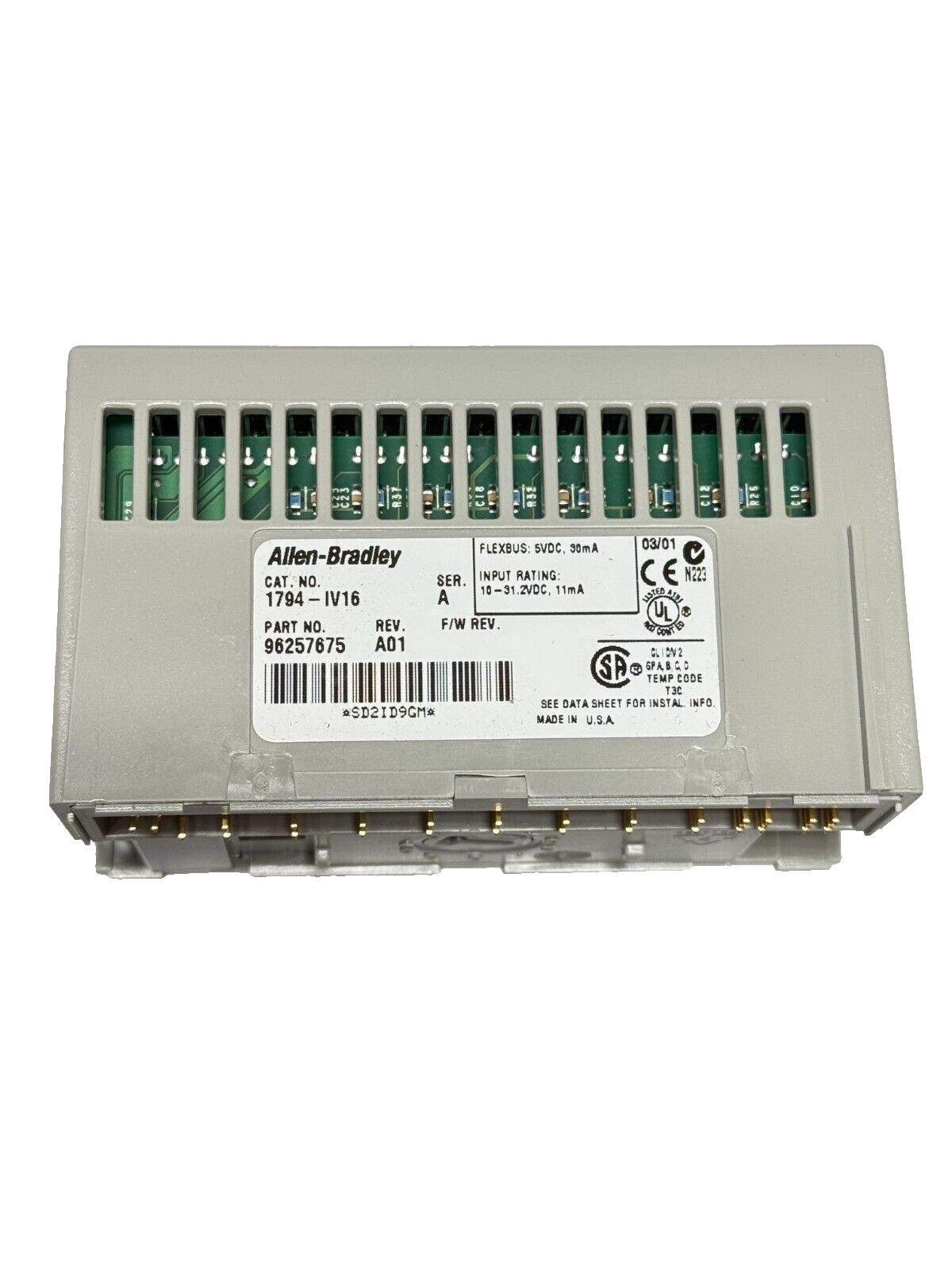 Allen Bradley 1794-IV16 Ser A Flex 16 Pt Digital Input Module