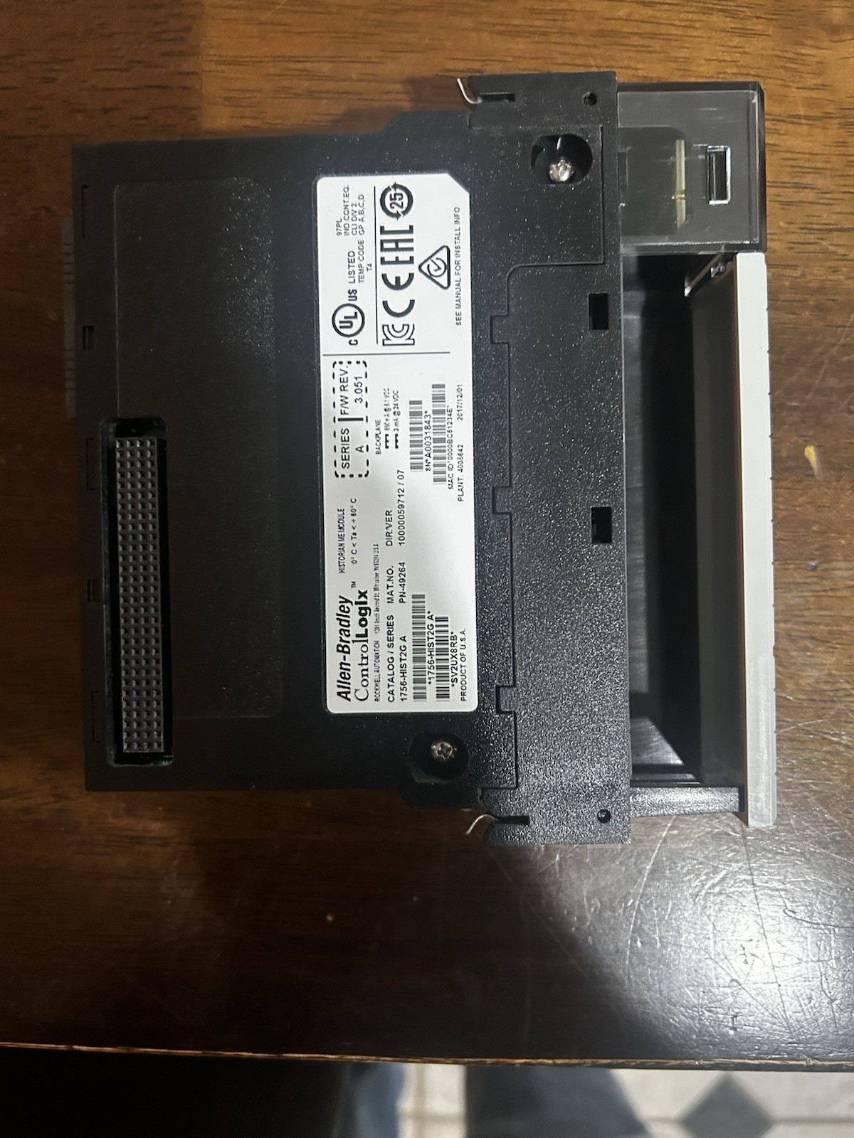 Allen-Bradley 1756-HIST2G Series A ControlLogix Historian Module
