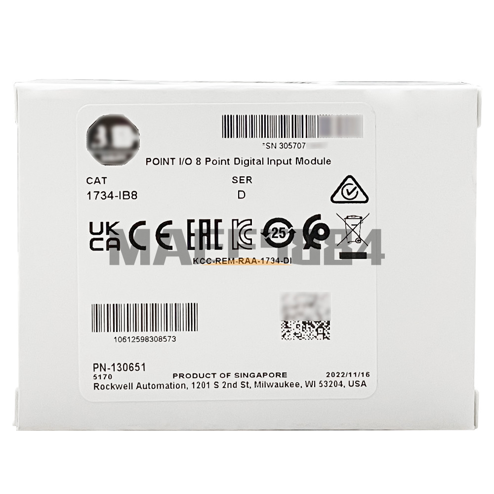 New Allen Bradley 1734-IB8 POINT I/O 8 Point Digital Input Module