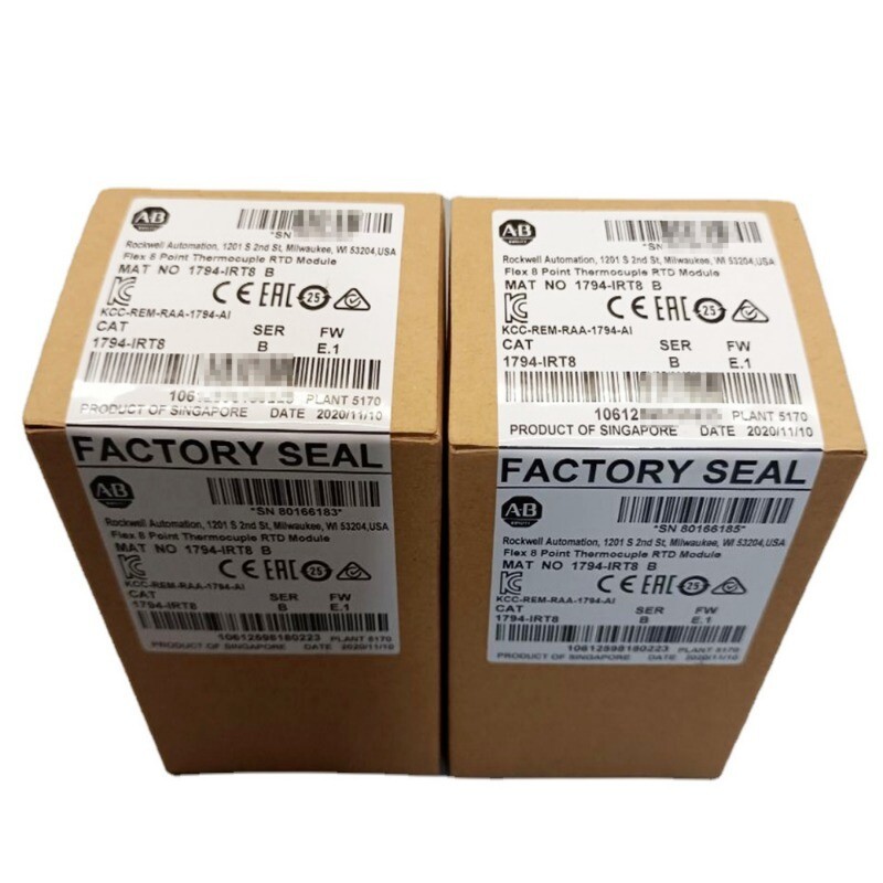 New Factory Sealed AB 1794-IRT8 SER B Flex 8 Point Thermocouple RTD Module