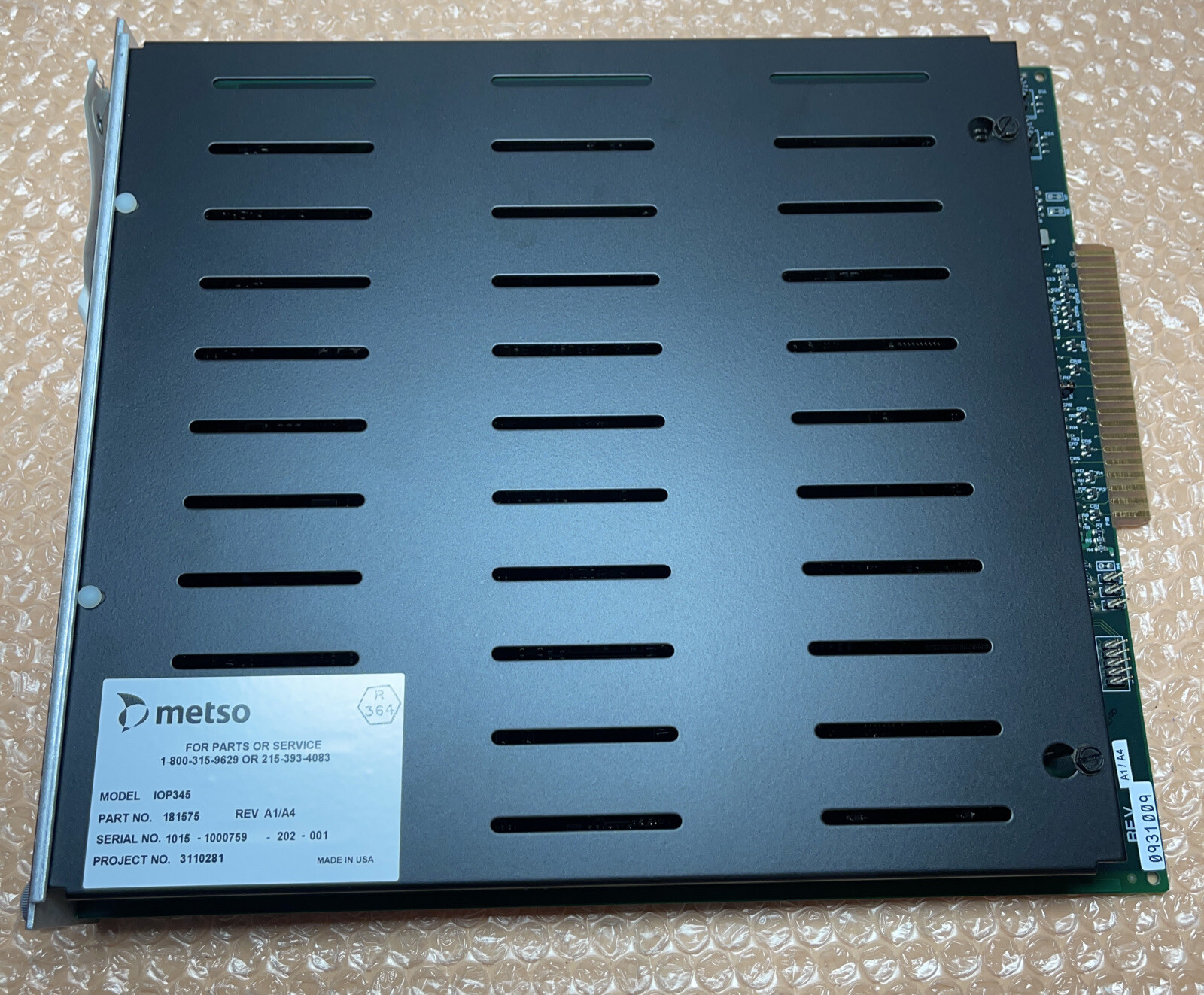 BRAND NEW- METSO AUTOMATION IOP345 181575 Rev. A1/A4 Overspeed Trip Module 🇺🇸