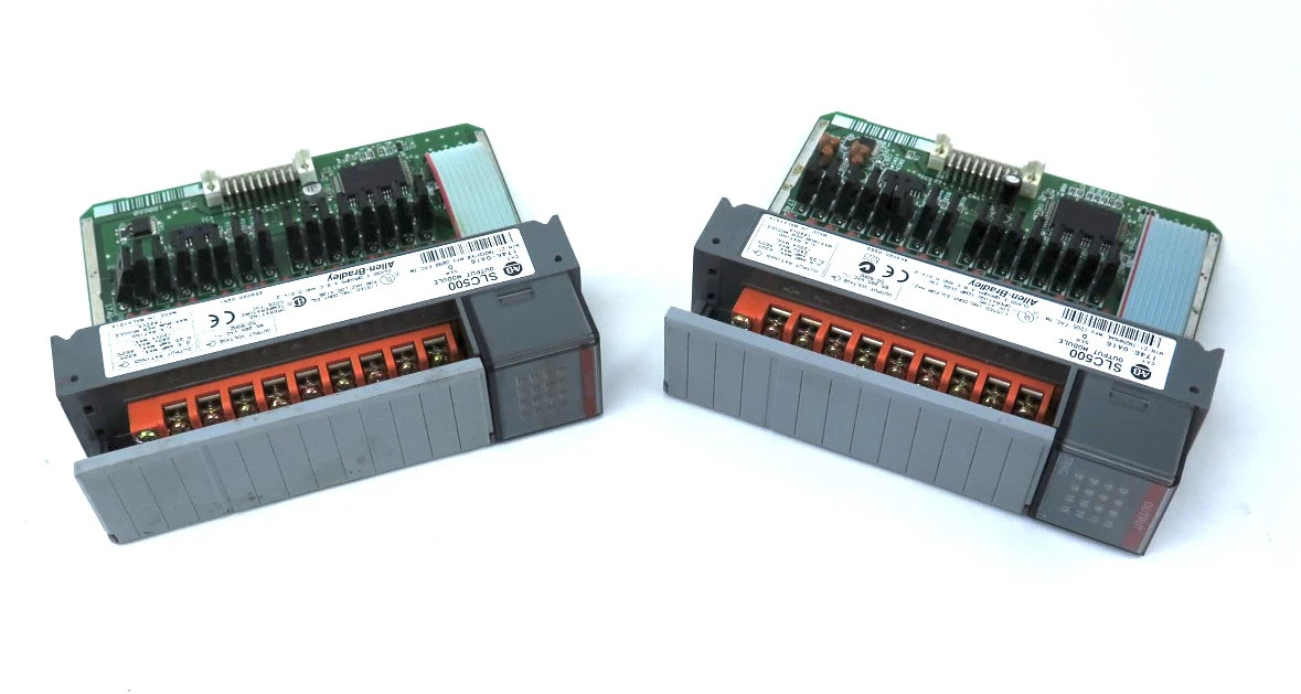 Allen-Bradley 1746-OA16 SER. D Output Module SLC500 PLC LOT OF 2
