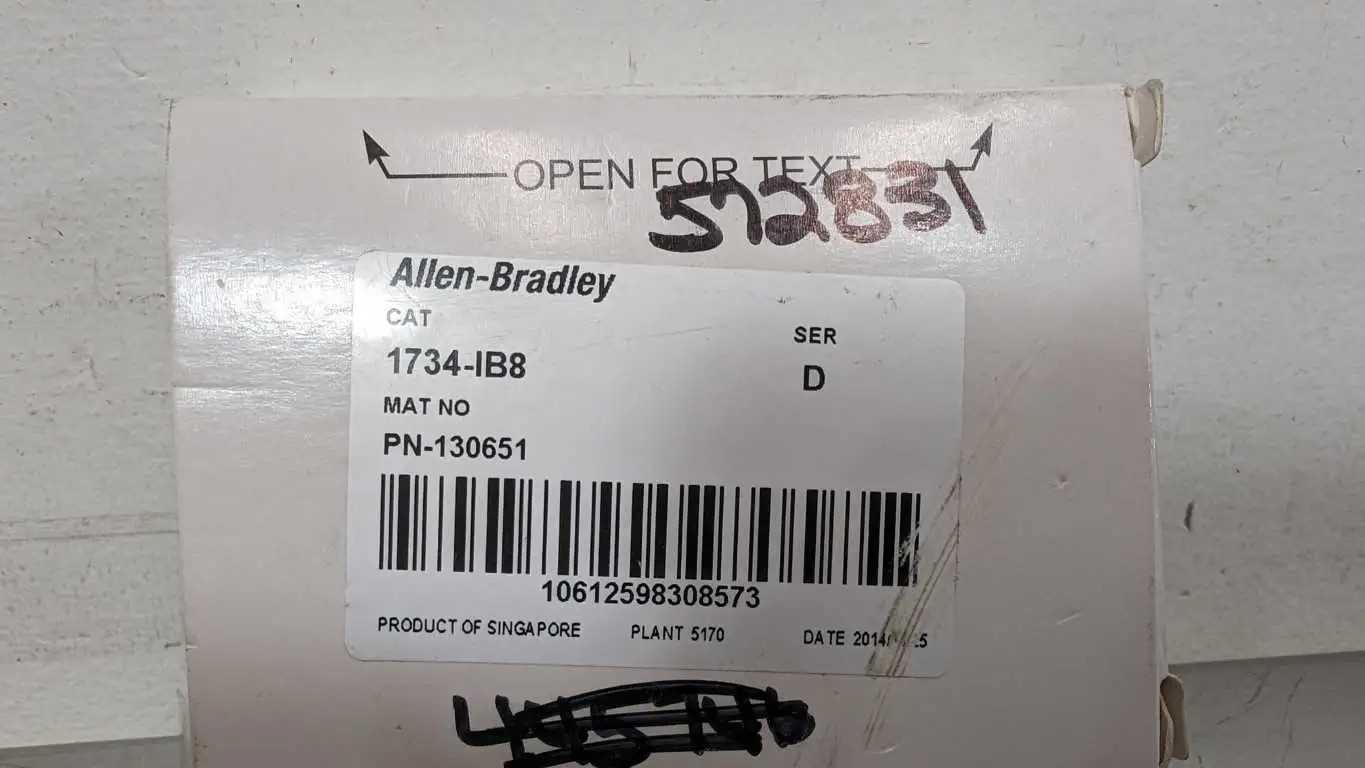 Allen-Bradley 1734-IB8 Digital Input Module PN-130651 Ser D FRM 3.022 8 Point