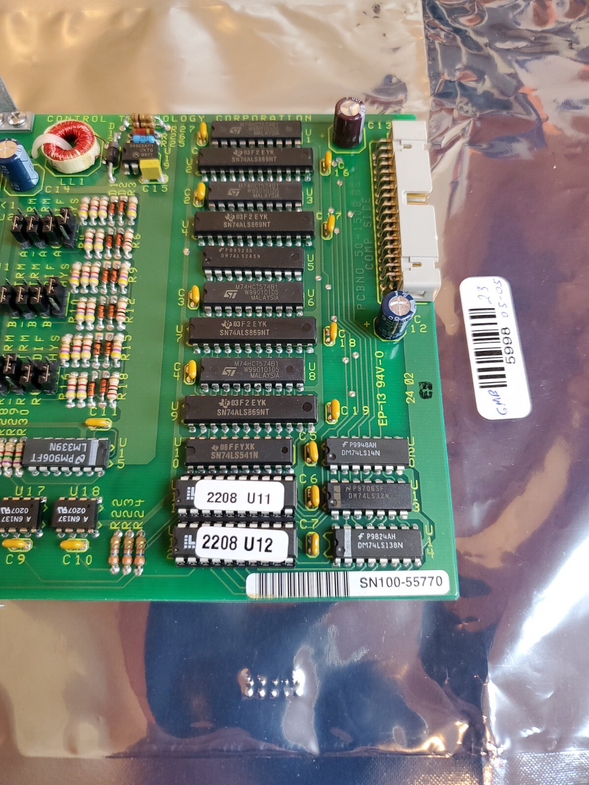 👀 CONTROL TECHNOLOGY CT MODEL 2208 COUNTER MODULE 50-1508 REV A