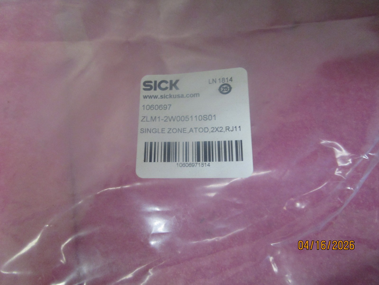AUTOMOTION SICK Logic Model Single Zone ATOD 2×2 RJ11 ZLM1-2W005110S01 1060697