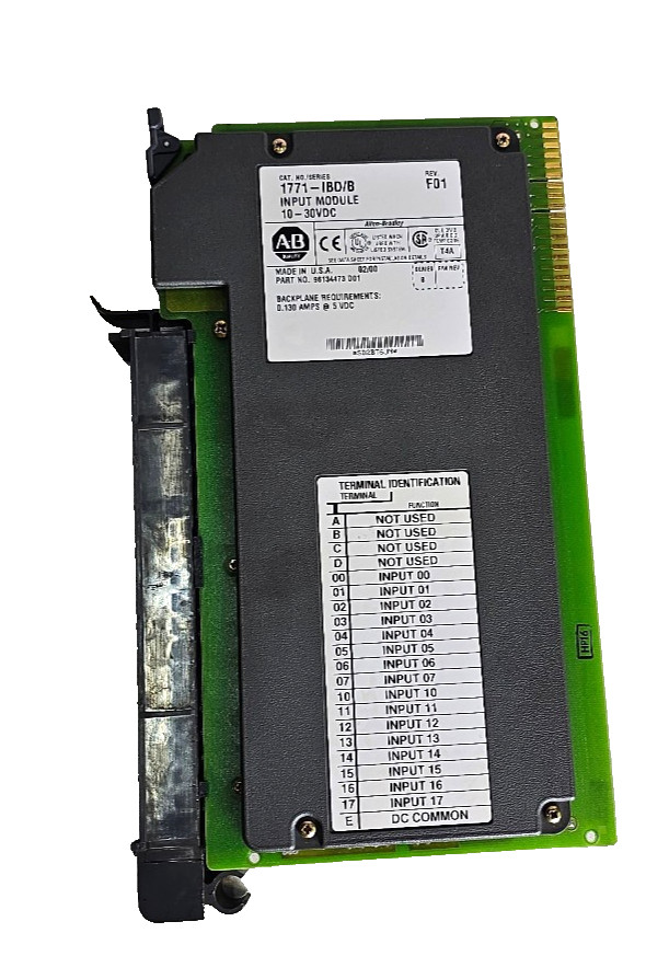 Qty 2 Allen-Bradley 1771-IBD/B Revision F01 Input Module 10-30VDC