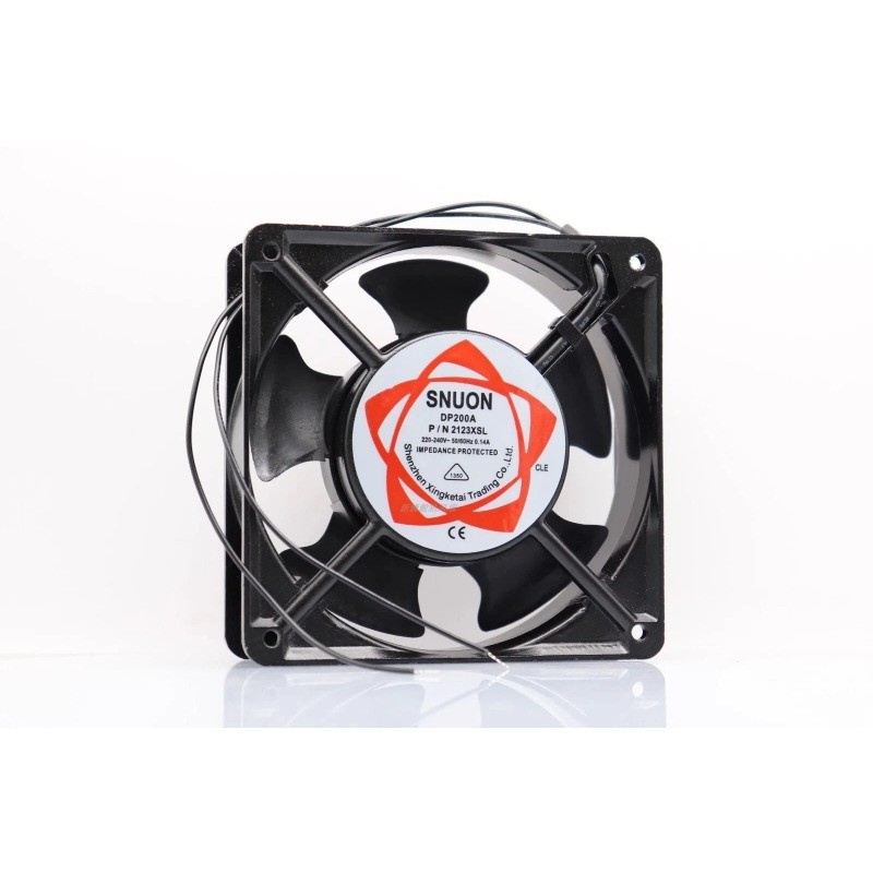 SNUON DP200A P/N 2123XSL 12038 220V-240V 0.14A 12CM Silent Cooling Fan